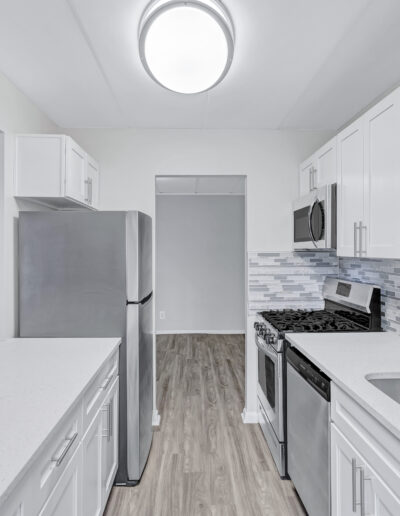 Luxury apartment interior design with modern furniture