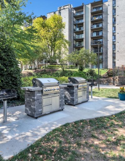 Luxury Apartment Outdoor Grilling Area